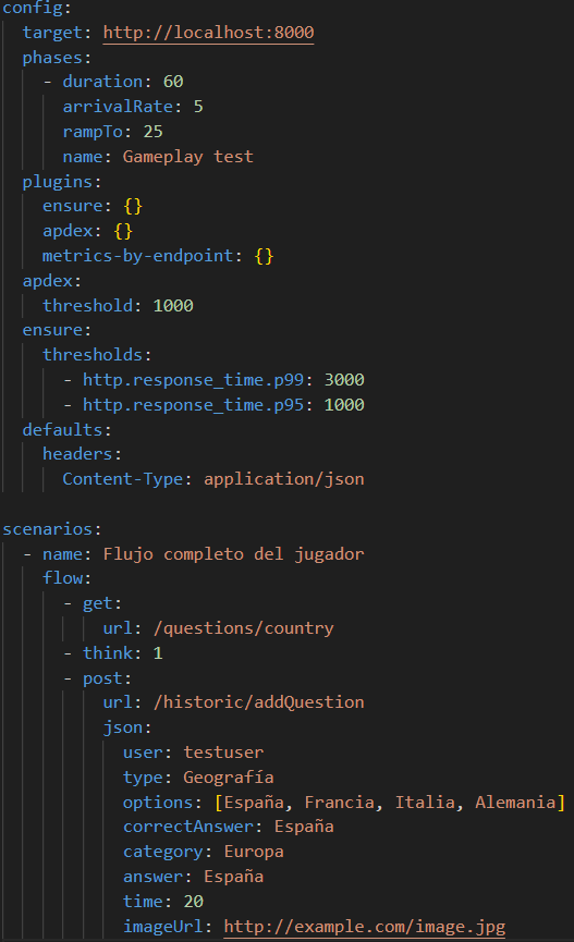 Gameplay load test